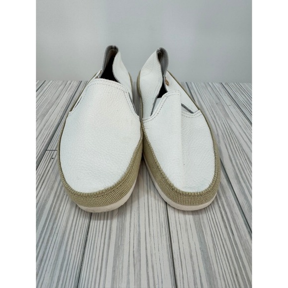 Verbenas Slip On Nuria Loafers Women's Size US 9 White Leather Casual Shoe Spain - Picture 2 of 9